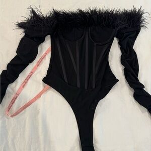 Feather bodysuit